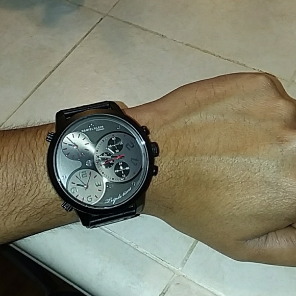 Men's Daniel Klein Premium Triple Time Watch - Picture 5 of 8
